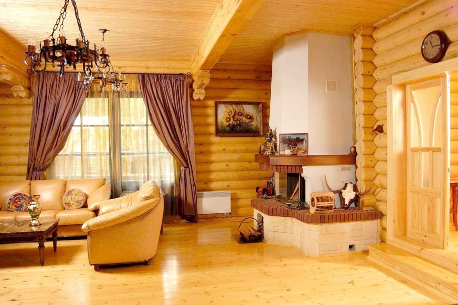 Интерьедеревянного дома