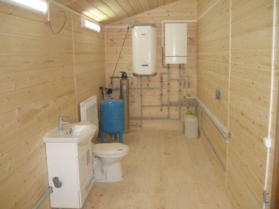 Котельная и санузел в частном доме