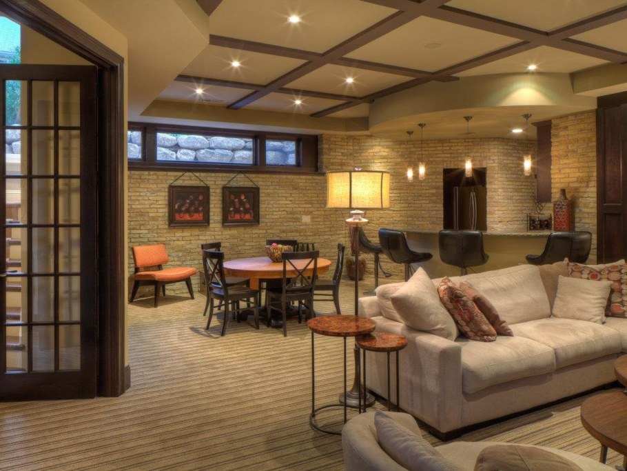 Цокольный этаж интерьер