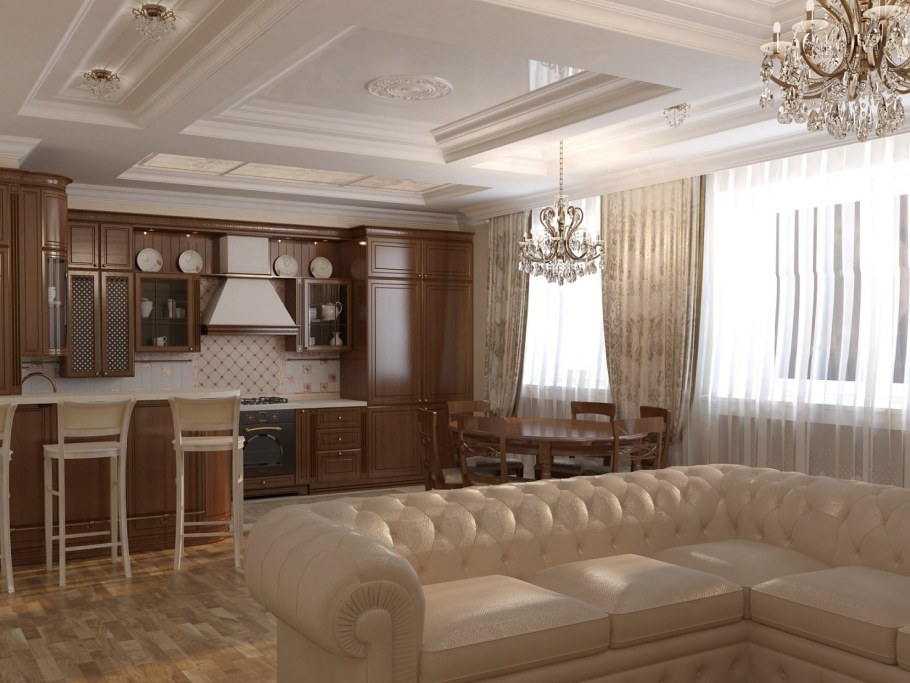 Кухня гостиная