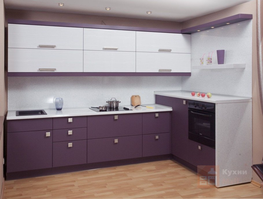 Кухонный гарнитур фиолетовый