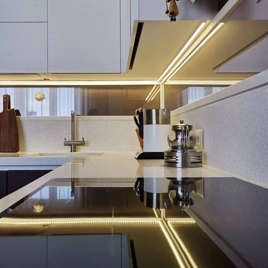 Встроенная подсветка для кухни