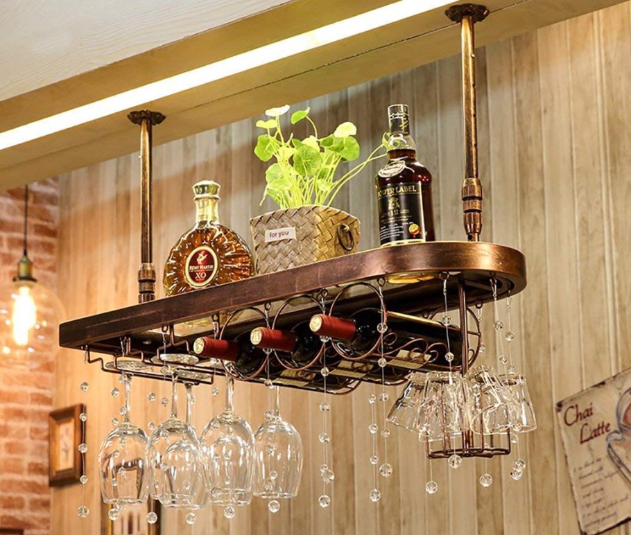 Подвесные полки для бара