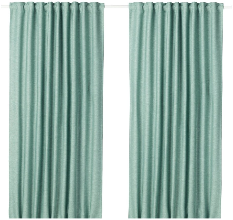 Vilborg ВИЛБОРГ затемняющие гардины, 2 шт., зеленый145x300 см