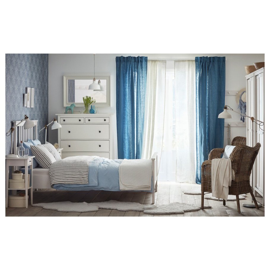 Гардины икеа Айна синие