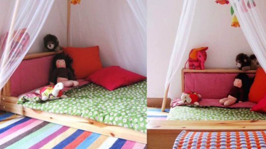 Детская с матрасом на полу