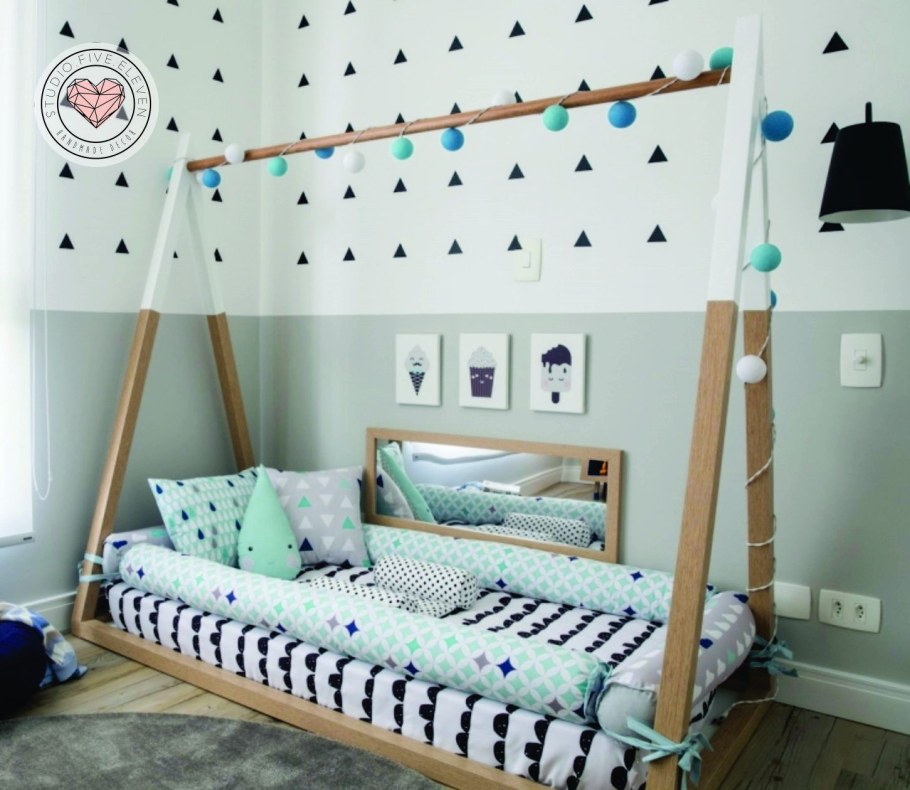 Напольная кровать для детей Монтессори