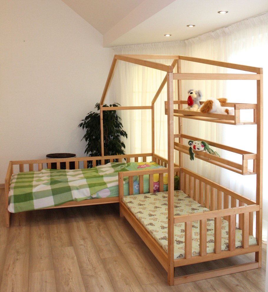 Кровать Монтессори для двоих детей