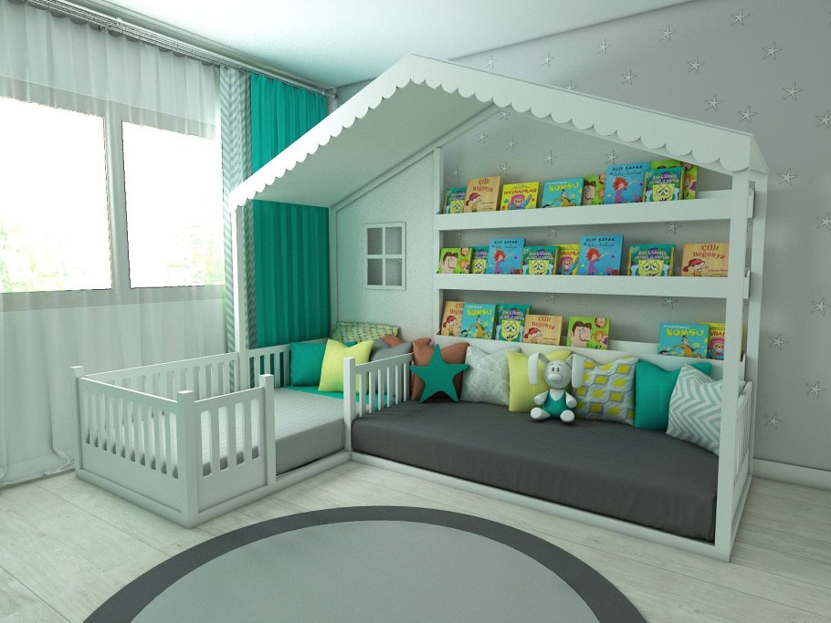 Кровать домик Монтессори