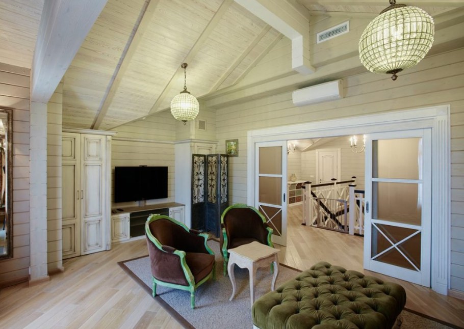 Интерьер деревянного дома