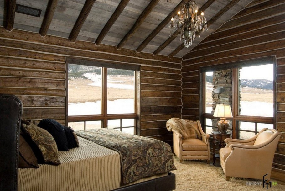 Интерьер в деревянном доме