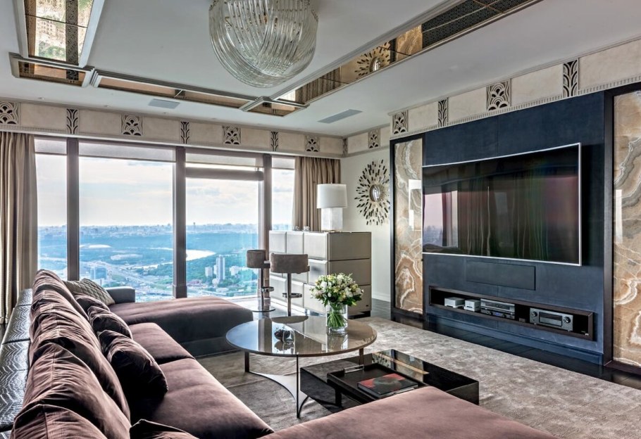 Гостиная в стиле арт деко