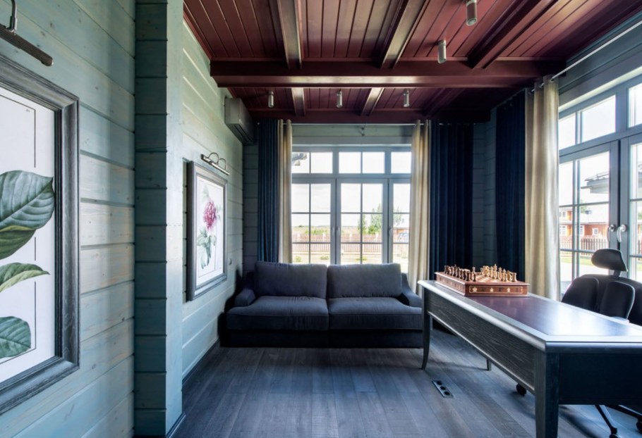 Цветовые решения в интерьере деревянного дома