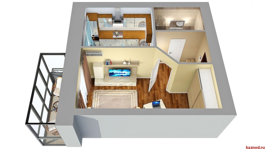 Планировка однокомнатной квартиры