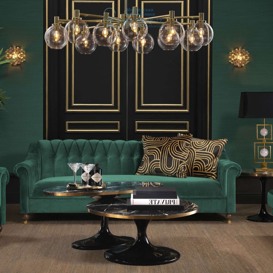 Диван изумрудного цвета