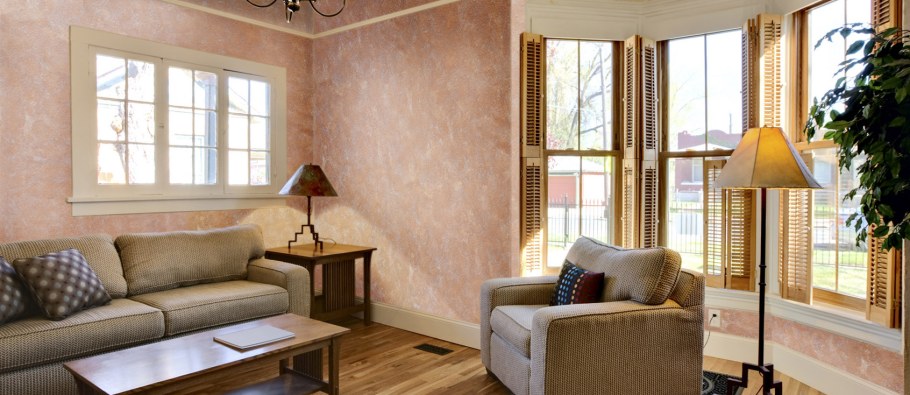 Декоративное флоковое покрытие стен