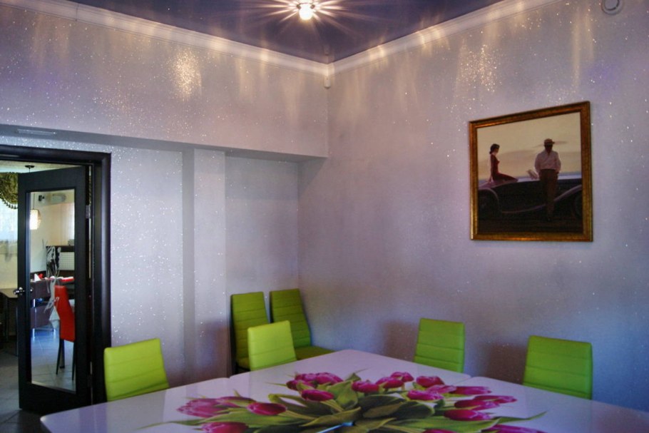 Флок отделка стен