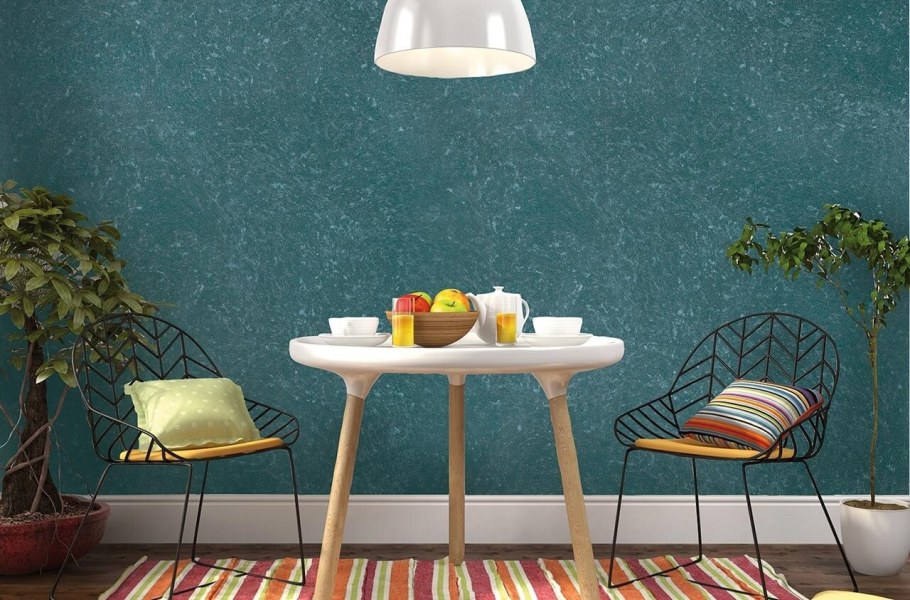 Флоковая штукатурка в интерьере