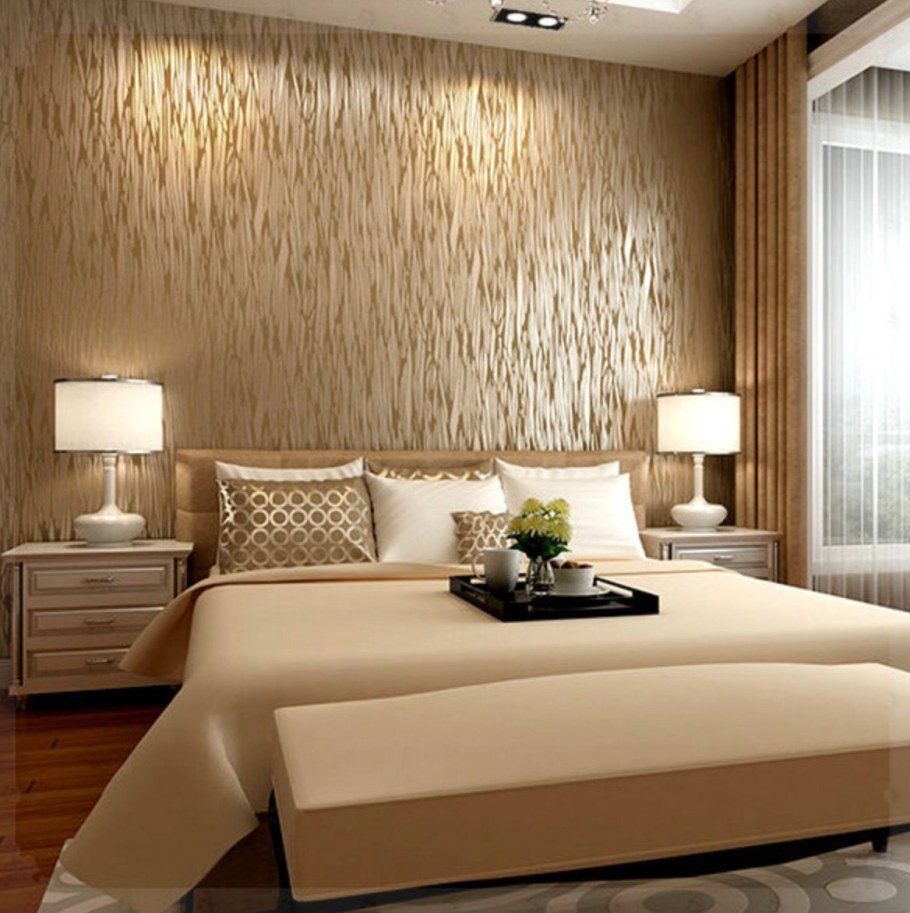 Расцветки обоев для спальни