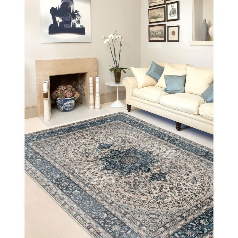 Ковер серо голубой