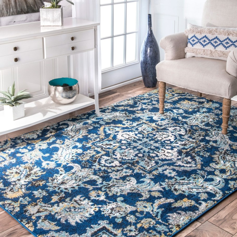 Ковер голубой