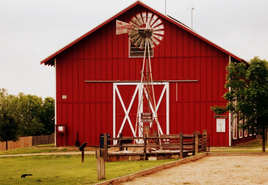 США ферма красный Амбар