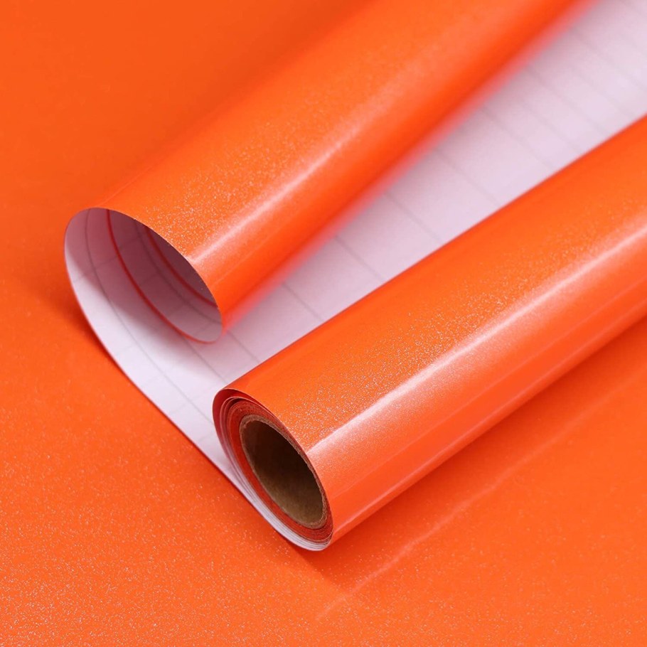 Клеющаяся плёнка оранжевая