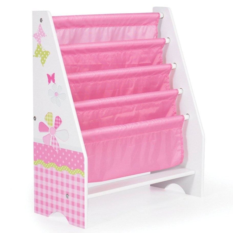 Детская кроватка розовая PNG