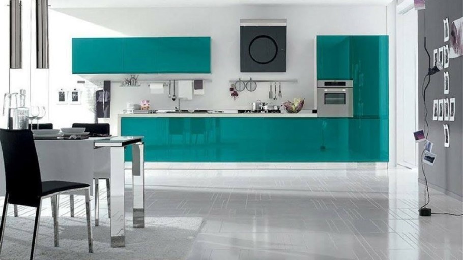 Бело Изумрудная кухня