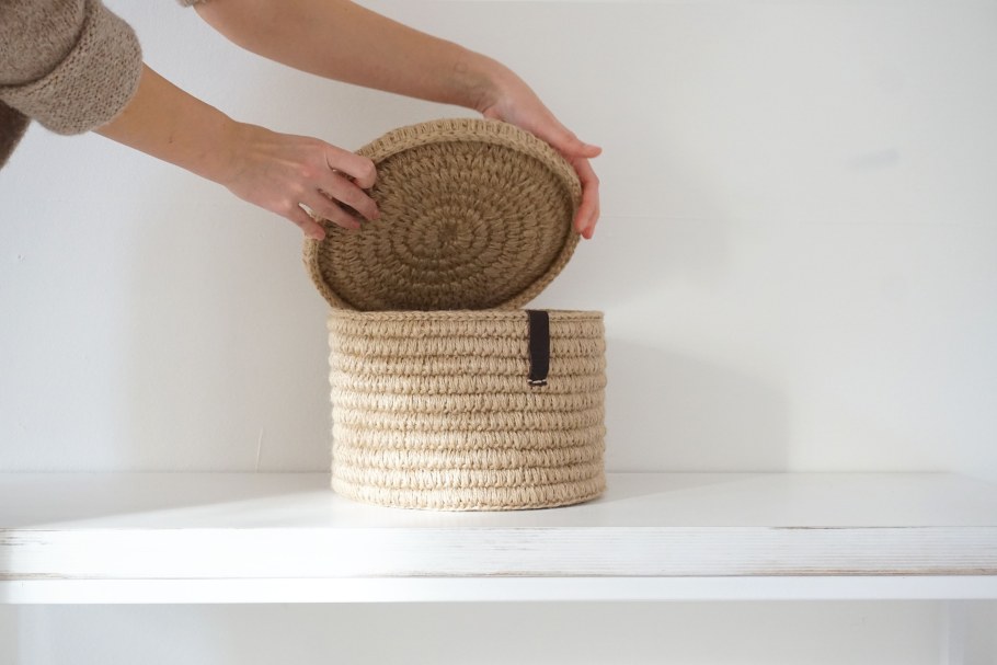 Корзина из джута