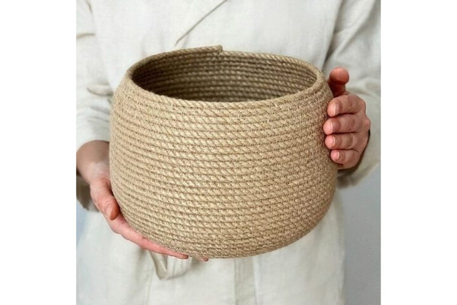 Корзина из джута