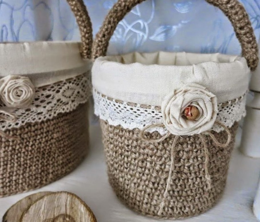 Джутовая корзинка Zara