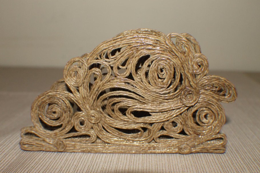 Джутовая филигрань корзинки