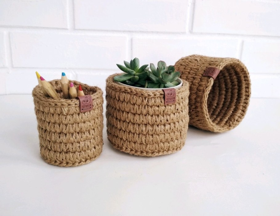 Корзина из джута икеа