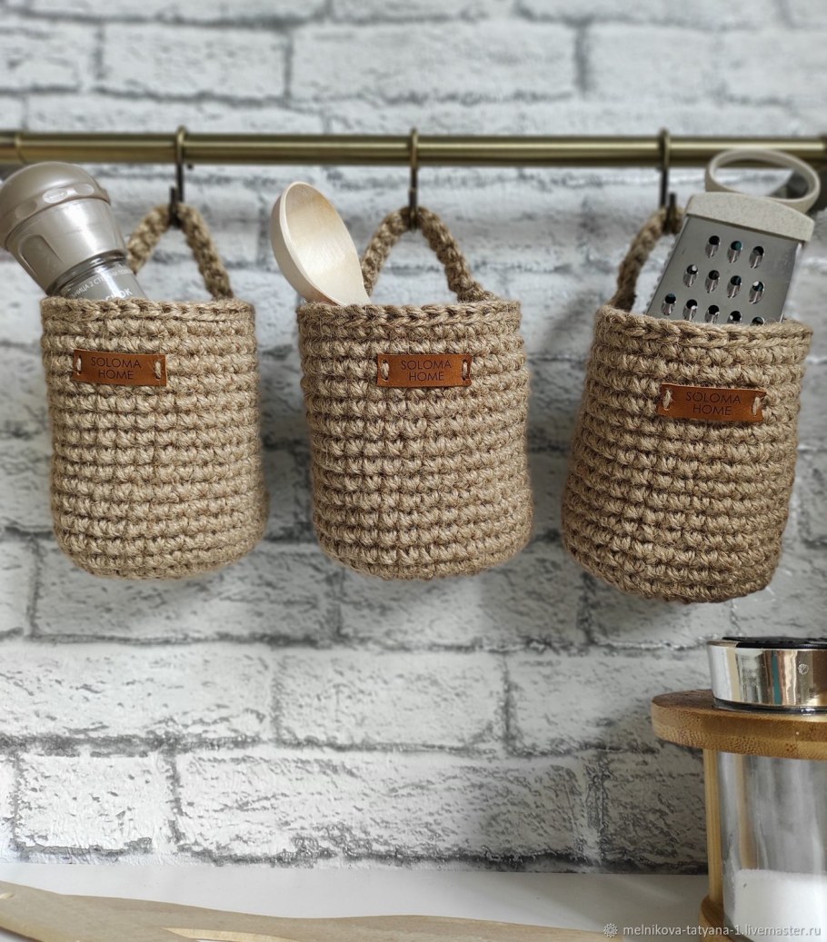 Корзина из джута