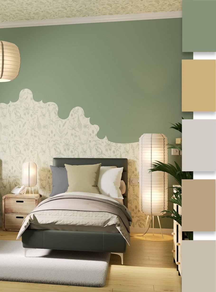 Модный цвет стен в интерьере