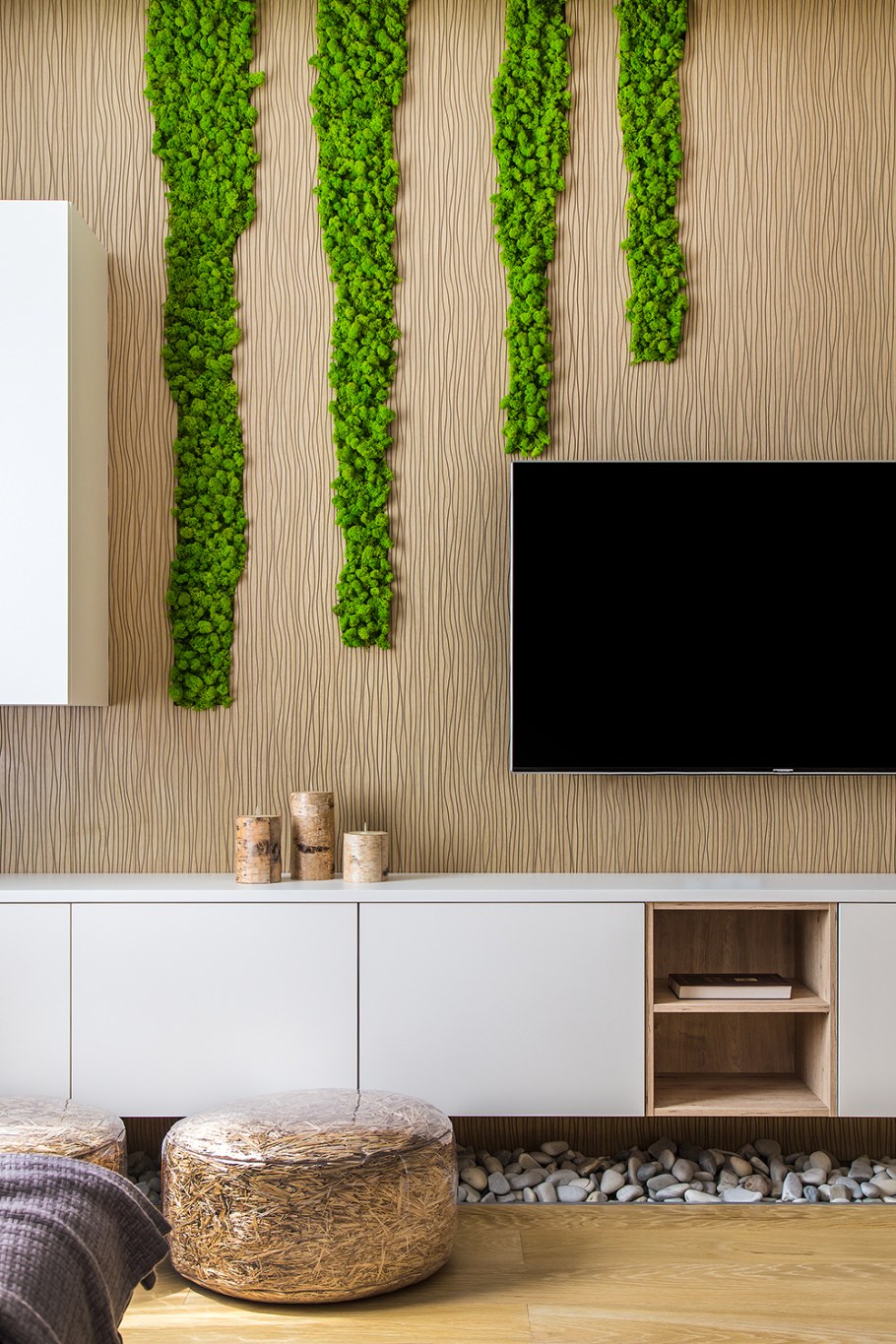 Мох в декоре интерьера