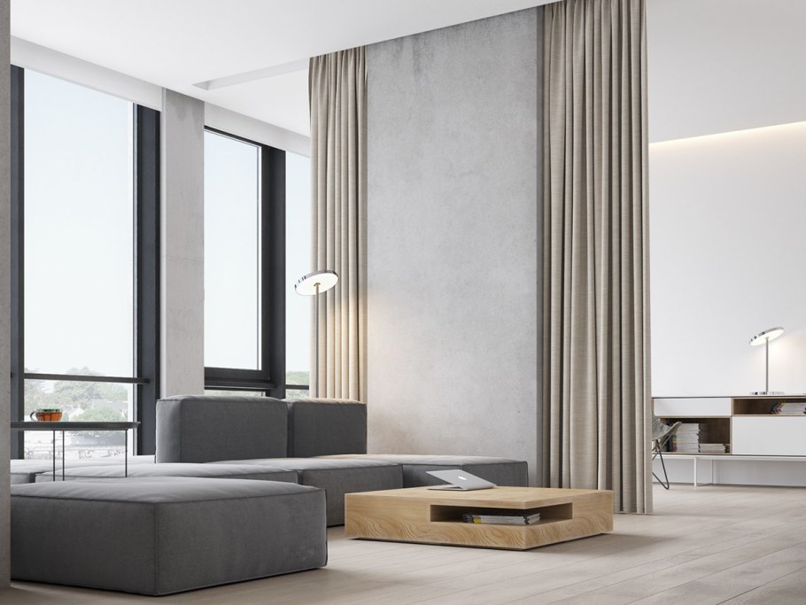 Шторы Минимализм в интерьере