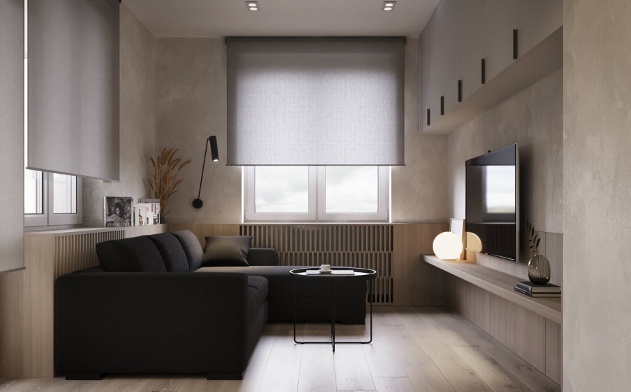 Римские шторы в стиле Минимализм