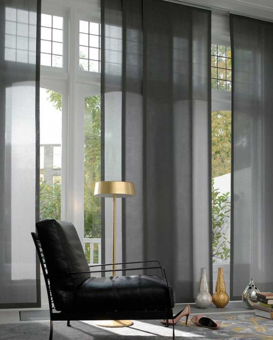 Японские шторы в интерьере
