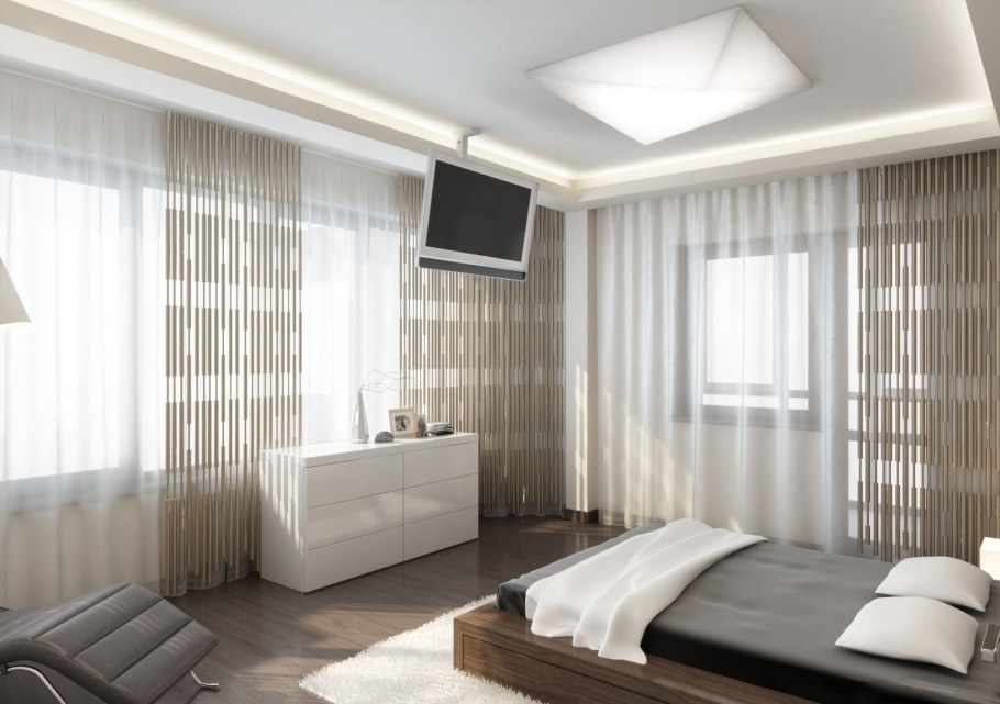 Шторы в спальню Минимализм