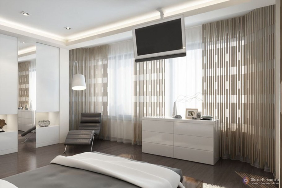 Шторы в стиле Минимализм в гостиной