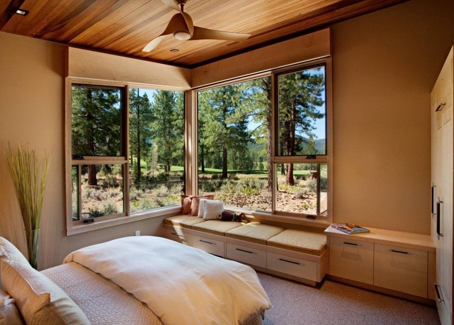 Деревянные панорамные окна