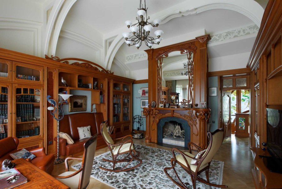 Интерьер ар нуво исторический