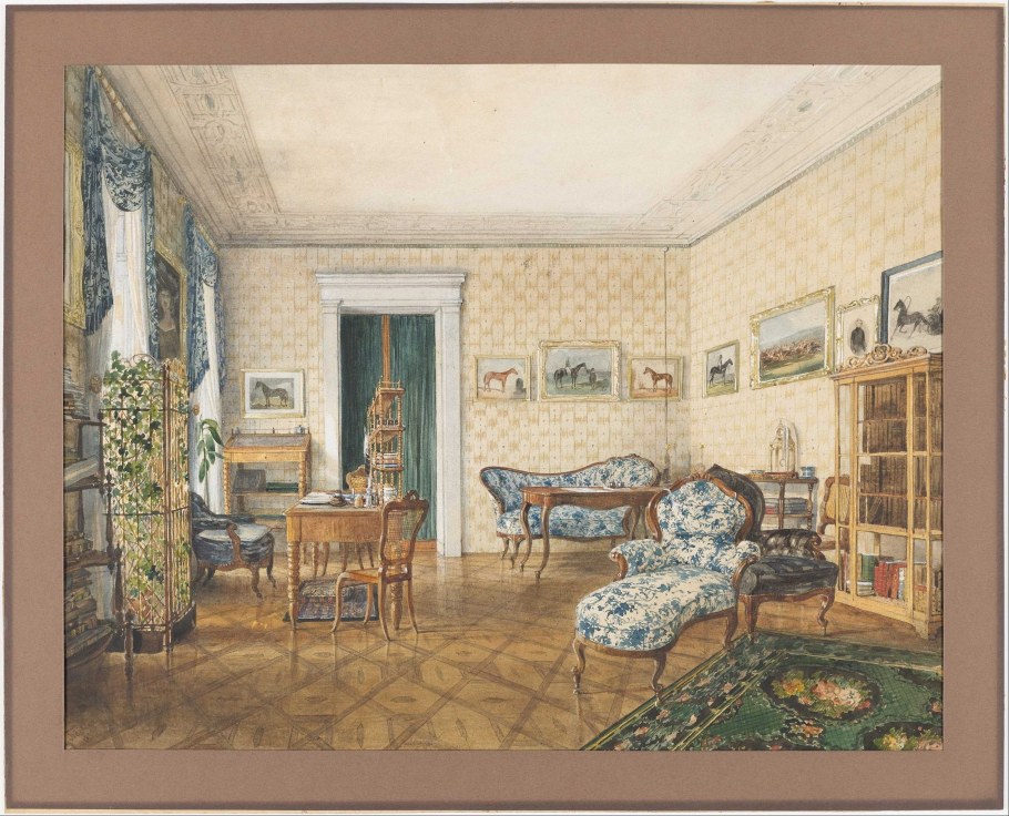 Интерьер дворянской усадьбы 19 века