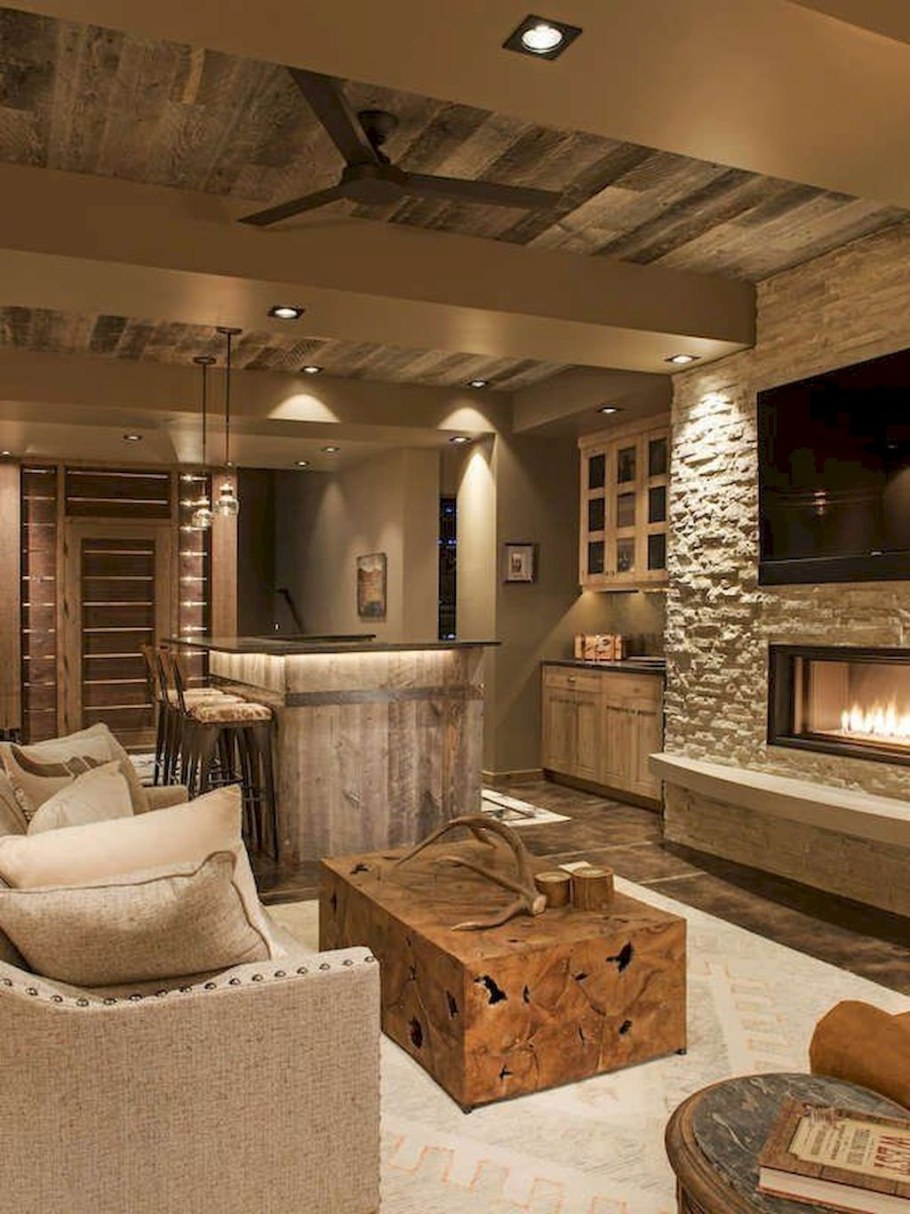 Интерьер подвала в частном доме