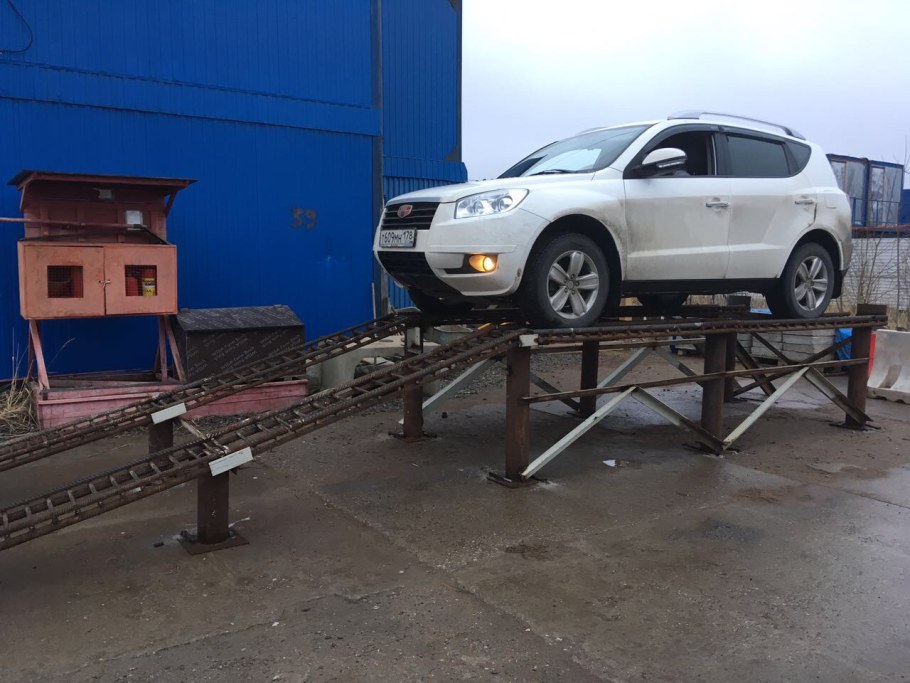 Ремонтная эстакада для автомобиля