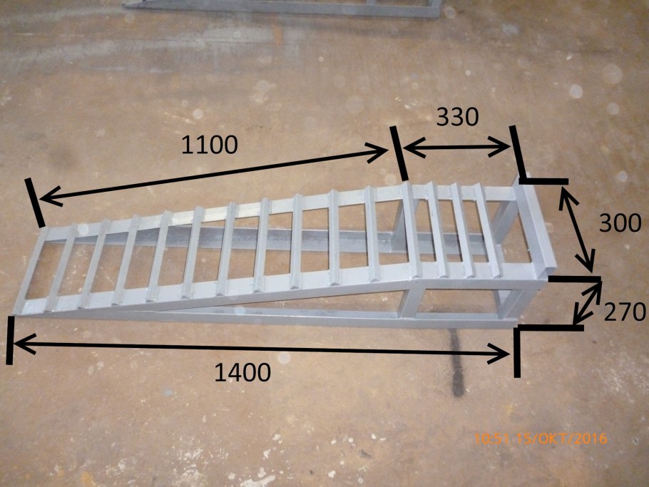 Переносная мини эстакада чертежи
