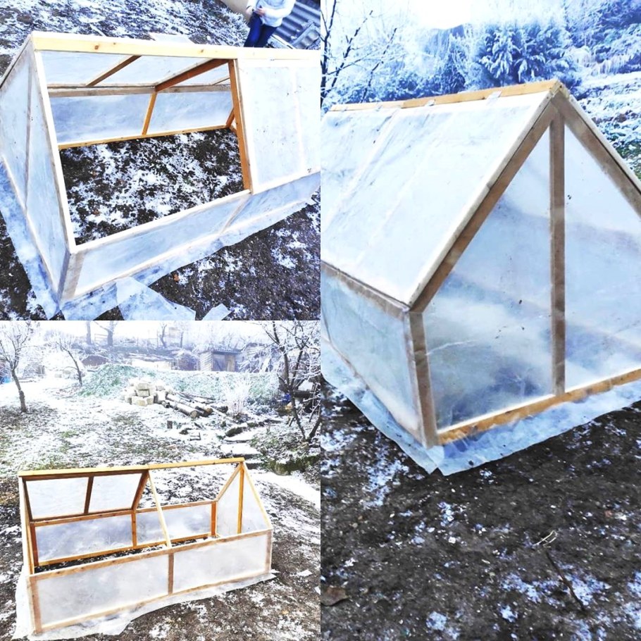 Деревянные треугольные парники