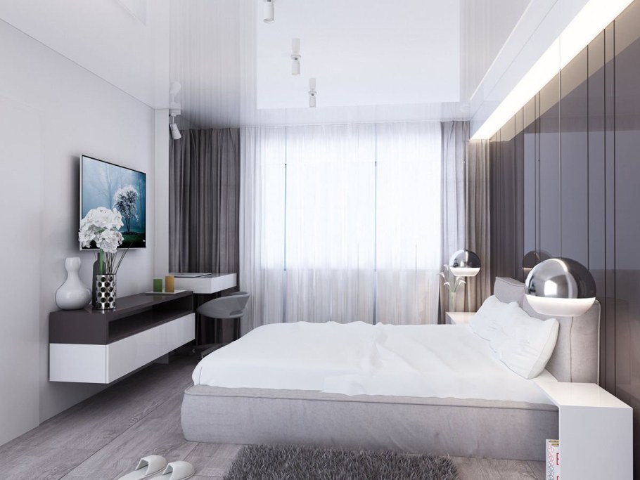 Спальня в минималистическом стиле 10 кв.м